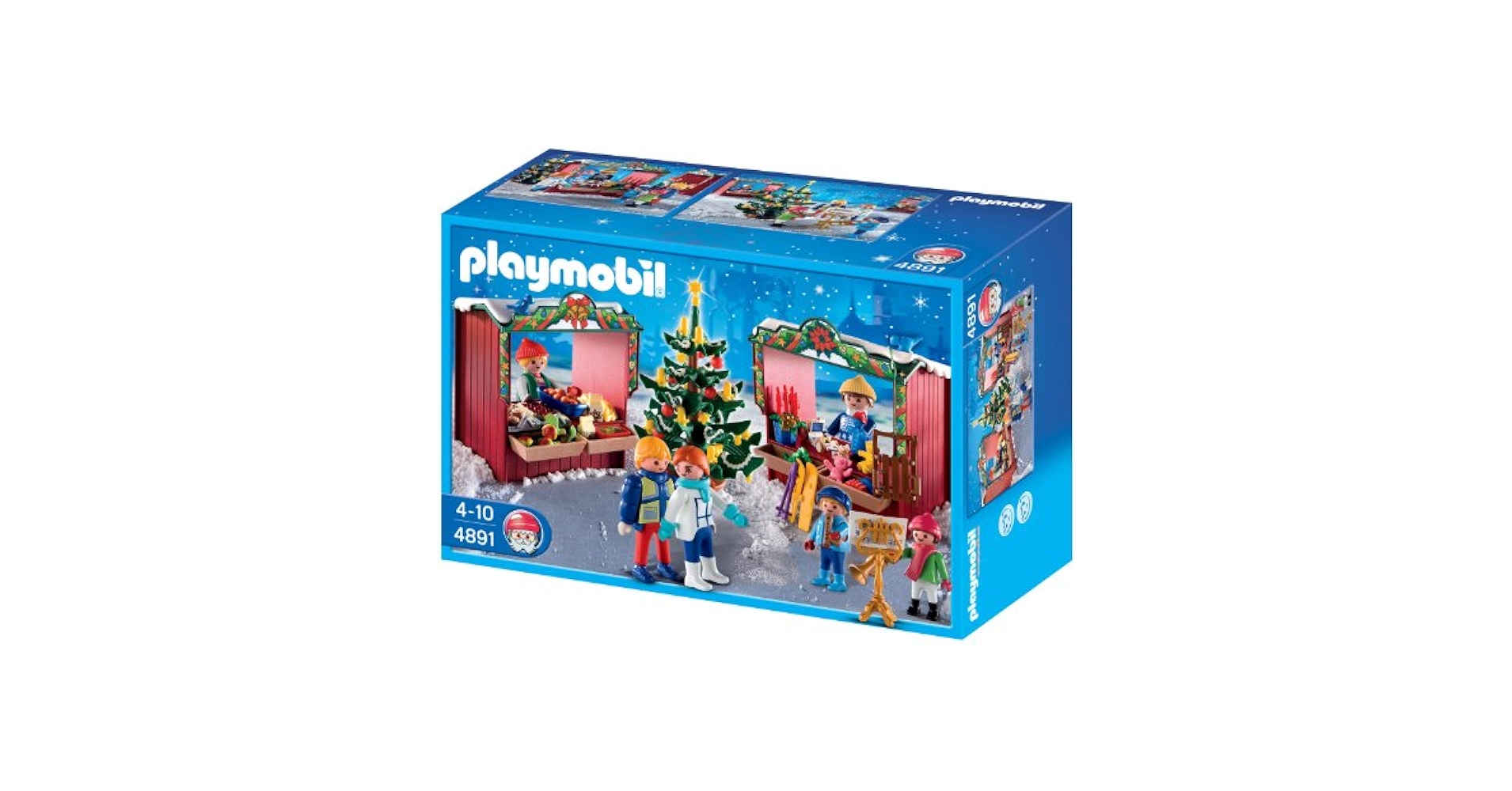 未使用★ 廃盤 Playmobil クリスマスマーケット 4891 箱開封済み 未使用☆ 廃盤 Playmobil クリスマスマーケット 4891 箱開封済み